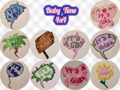 Baby Time 4x4 Embroidery Machine Design