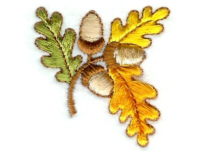 Mini Autumn Leaves Embroidery Machine Design