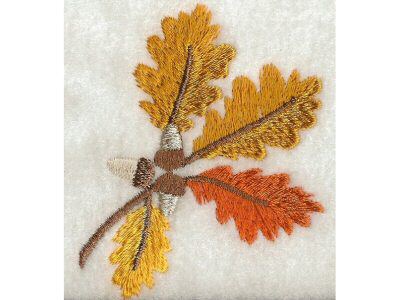 4x4 Autumn Leaves Embroidery Machine Design