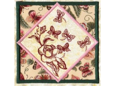 Embroidery Quilt Blocks on Embroidery Library   Butterfly Quilt