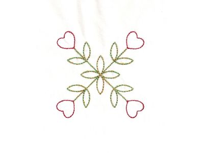 Country Heart Quilt Blocks Embroidery Machine Design