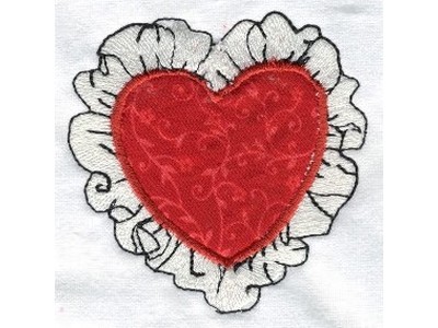 Decorative Hearts Embroidery Machine Design