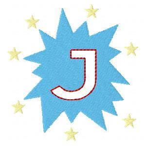 4th Of July Alphabet Embroidery Machine Design