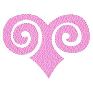 Abstract Hearts Embroidery Machine Design