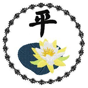Asian Flowers Embroidery Machine Design