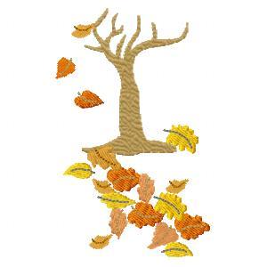 Autumn Leaves Embroidery Machine Design