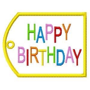 Birthday Gift Card Holders Embroidery Machine Design