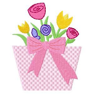Bunches Of Blooms Embroidery Machine Design