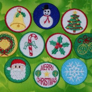 Christmas Buttons Embroidery Machine Design