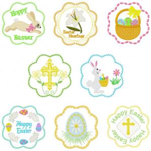 Easter Coasters Designs Embroidery Machine Design