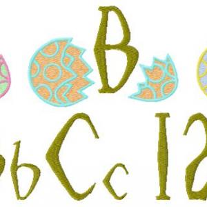Easter Fun Font Embroidery Machine Design