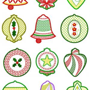 Elegant Christmas Ornaments_ Designs Embroidery Machine Design