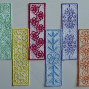 FSL Floral Bookmarks Embroidery Machine Design