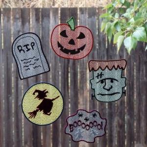 FSL Halloween Sun Catchers Embroidery Machine Design