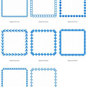 Fabulous Outlines- Square Embroidery Machine Design