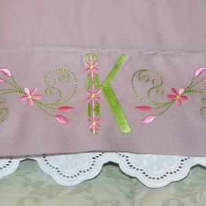 Filled With Flowers Font Embroidery Machine Design