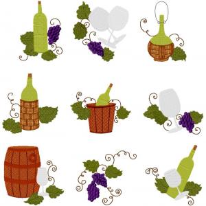 Fruit Of The Vine Embroidery Machine Design