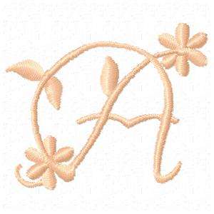 Hearts And Flowers Monograms Embroidery Machine Design