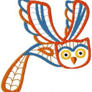 Lacy Owls Embroidery Machine Design
