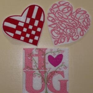 Love And Hugs Hearts Embroidery Machine Design