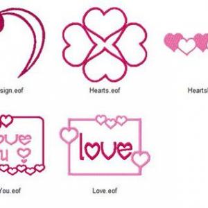 Love Is In The Air Embroidery Machine Design