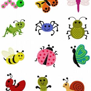 Mini Bug_a_ Boos Embroidery Machine Design