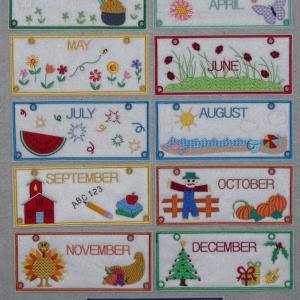 Perpetual Calendar_ I T H Embroidery Machine Design