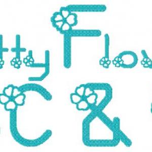 Pretty Flowers Font Embroidery Machine Design