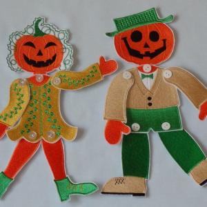 Pumpkin Button Dolls I T H Embroidery Machine Design