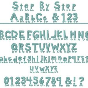 Step By Step Font Embroidery Machine Design