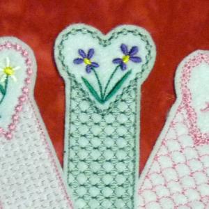 Sweetheart Bookmarks Embroidery Machine Design