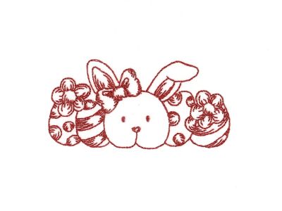 RW Happy Easter Embroidery Machine Design