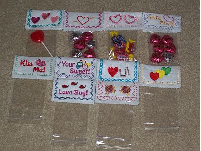 Valentine Bag Toppers Embroidery Machine Design