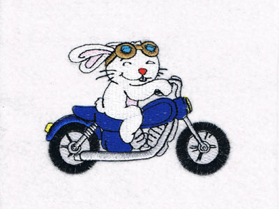Animal Bikers 2 Embroidery Machine Design