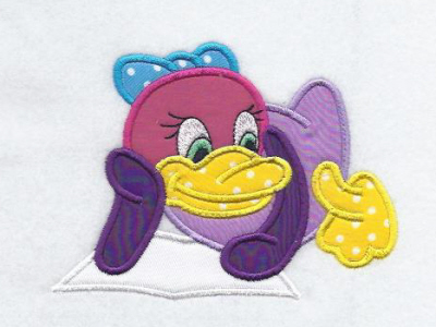 Applique Ducks Embroidery Machine Design