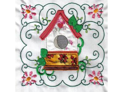 Applique Garden Quilt Blocks Embroidery Machine Design