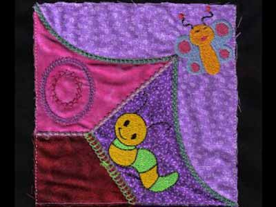 Applique Crazy Quilt Blocks