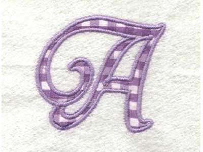 Applique Alphabet Embroidery Machine Design