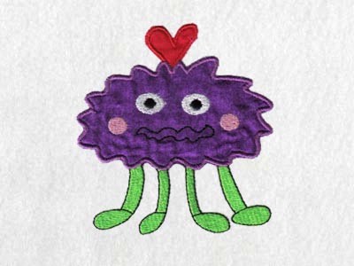 Applique Monsters 2 Embroidery Machine Design