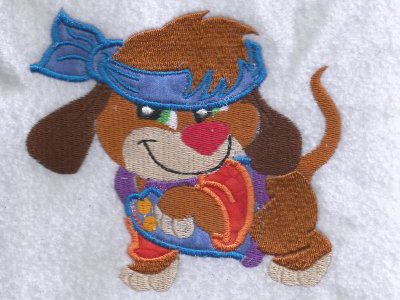 Attitude Puppies Embroidery Machine Design