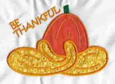 Be Thankful Embroidery Machine Design