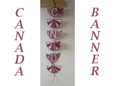 Canada Banner Embroidery Machine Design