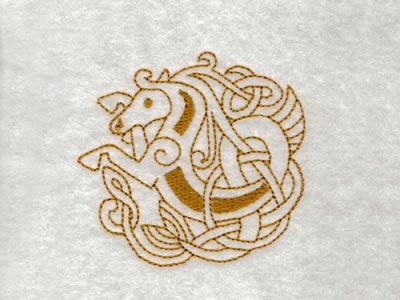 Celtic Horses Embroidery Machine Design