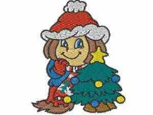 Christmas Scarecrows Embroidery Machine Design
