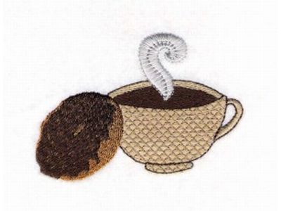 coffeetime Embroidery Machine Design