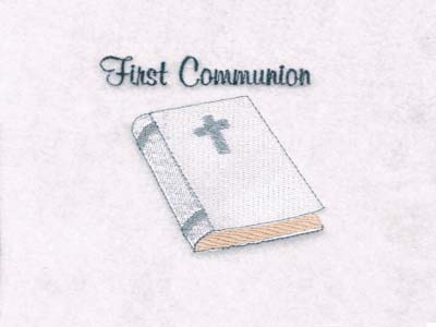 First Communion Embroidery Machine Design