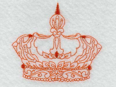 Crowns Embroidery Machine Design