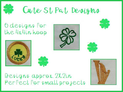 Cute St Patricks Designs Embroidery Machine Design