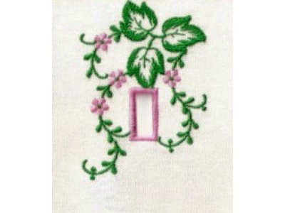 Dainty Light Switch Covers Embroidery Machine Design