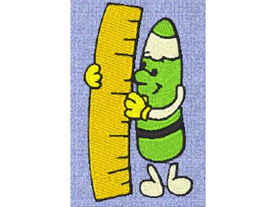DD Funny Crayons Embroidery Machine Design